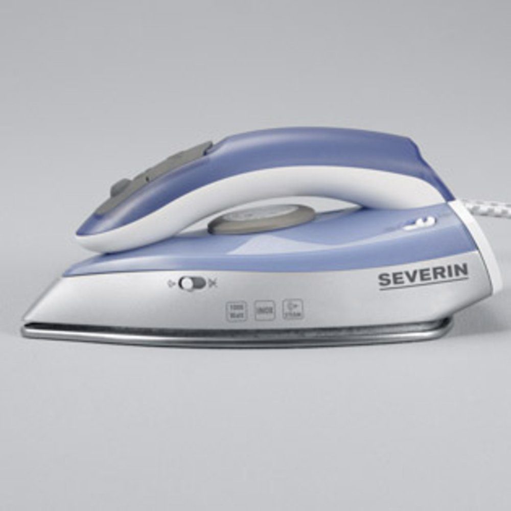 Severin Dampfbügeleisen Severin BA 3234 Reisebügeleisen Silber-Blau 1000 W, 1000.00 W