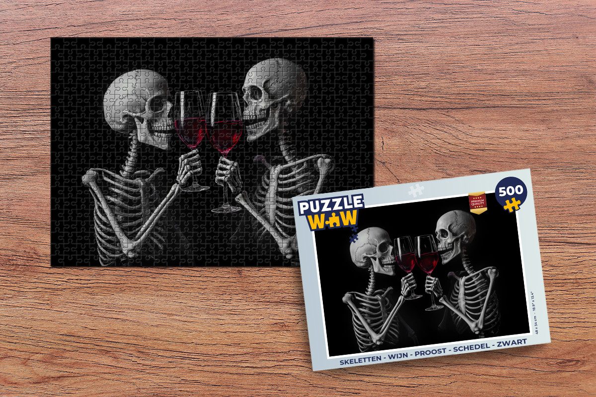 MuchoWow Puzzle Skelette - Wein - günstig online kaufen