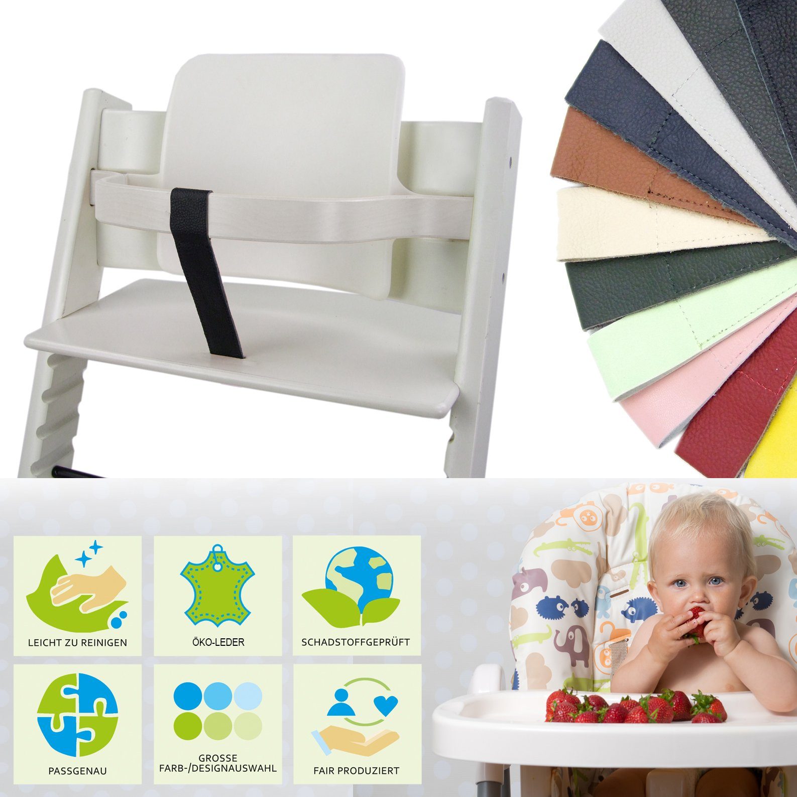 BambiniWelt by Rafael K. Leder Schrittgurt kompatibel mit Stokke Tripp Trap günstig online kaufen