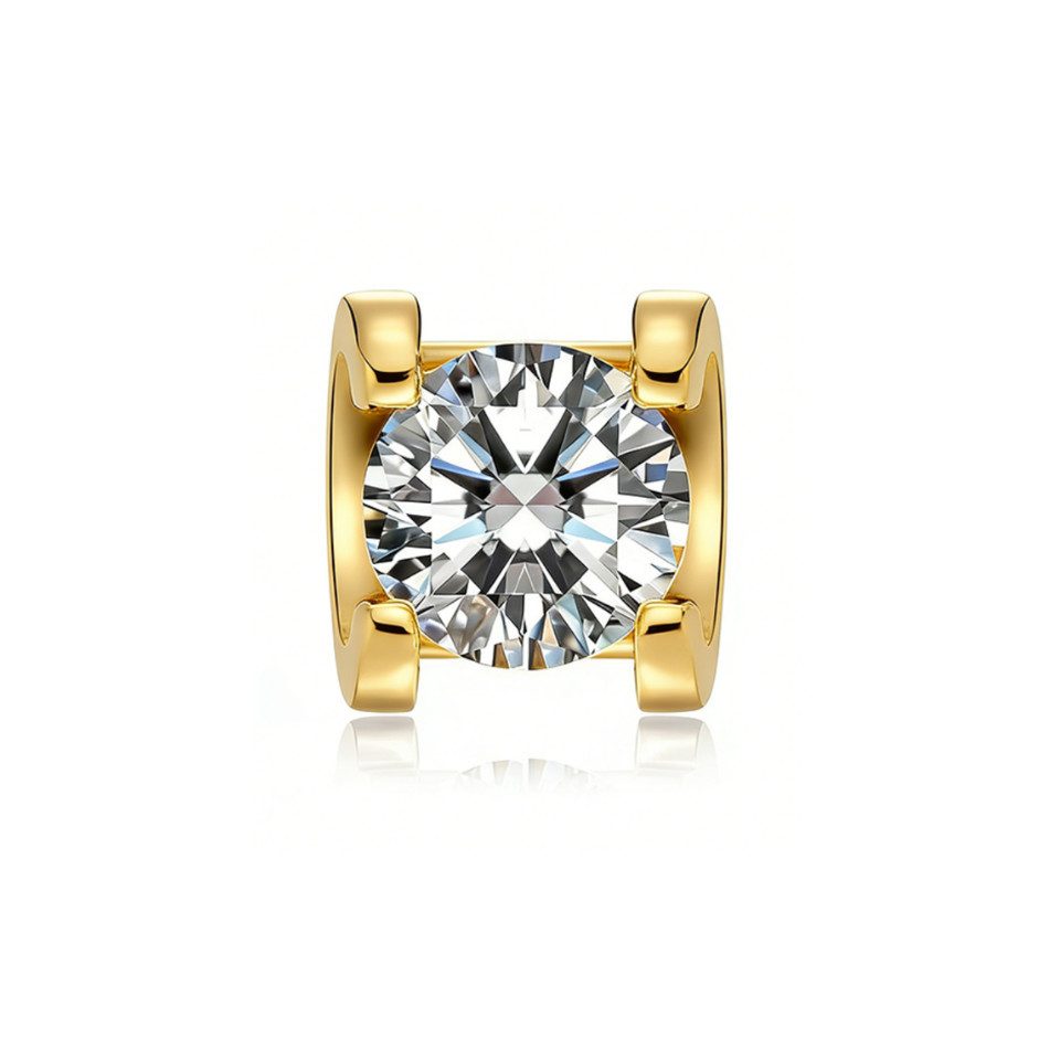 Paar Ohrstecker Moderne Ohrstecker mit 0,21 ct Diamanten 18K Gold, IGI