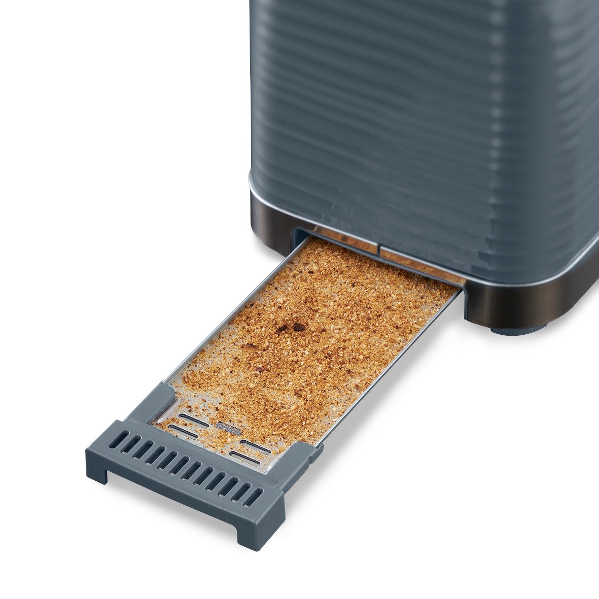 RUSSELL HOBBS Toaster Inspire 24373-56 Grau, 2 Schlitze, 1050 W, mit hochwertiger Hochglanz-Struktur, extra breite Toastschlitze – Bild 5 von 5