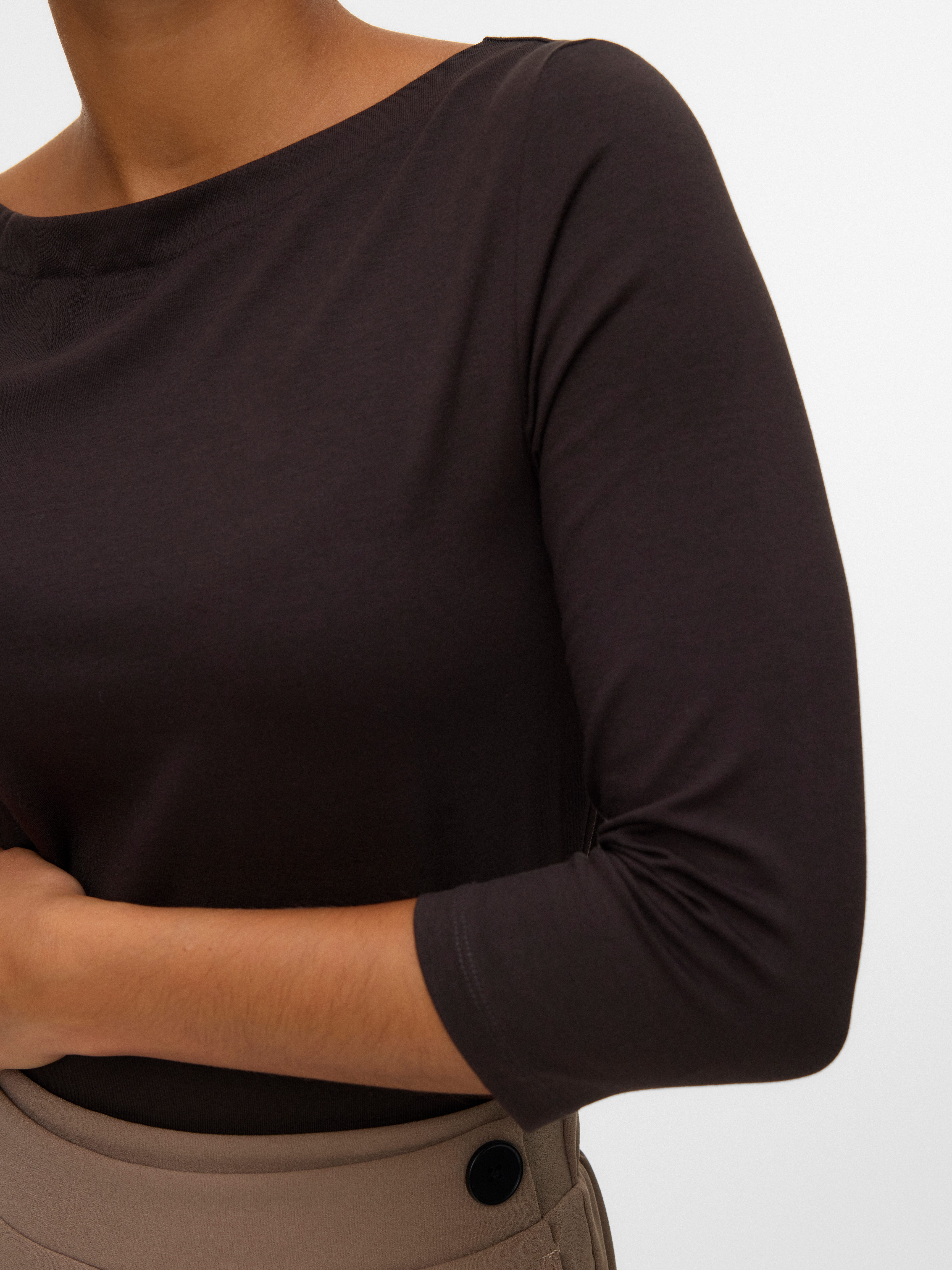 Vero Moda 3/4-Arm-Shirt VMPANDA MODAL 3/4 TOP JRS NOOS Baumwollmischung, regular fit