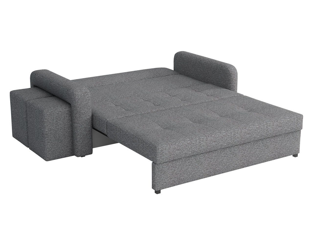 Schlafsofa mit III, Sitzer Schlaffunktion mit Viva Sofa (2 und Polsterhocker Bettkasten MIRJAN24 3 Stück), Home Schlafsofa