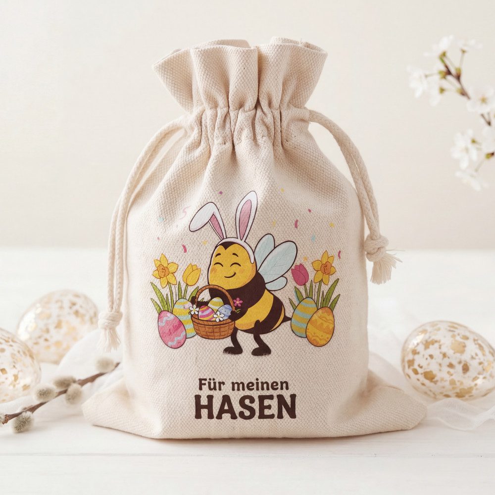 Grega´s Imkerei Honig Geschenkset mit Säckchen " Für meinen Hasen ", 1 x 250 g, (Honigspezialität nach Wahl direkt vom Imker), Perfektes Ostergeschenk und Mitbringsel mit Honigspezialität nach Wahl