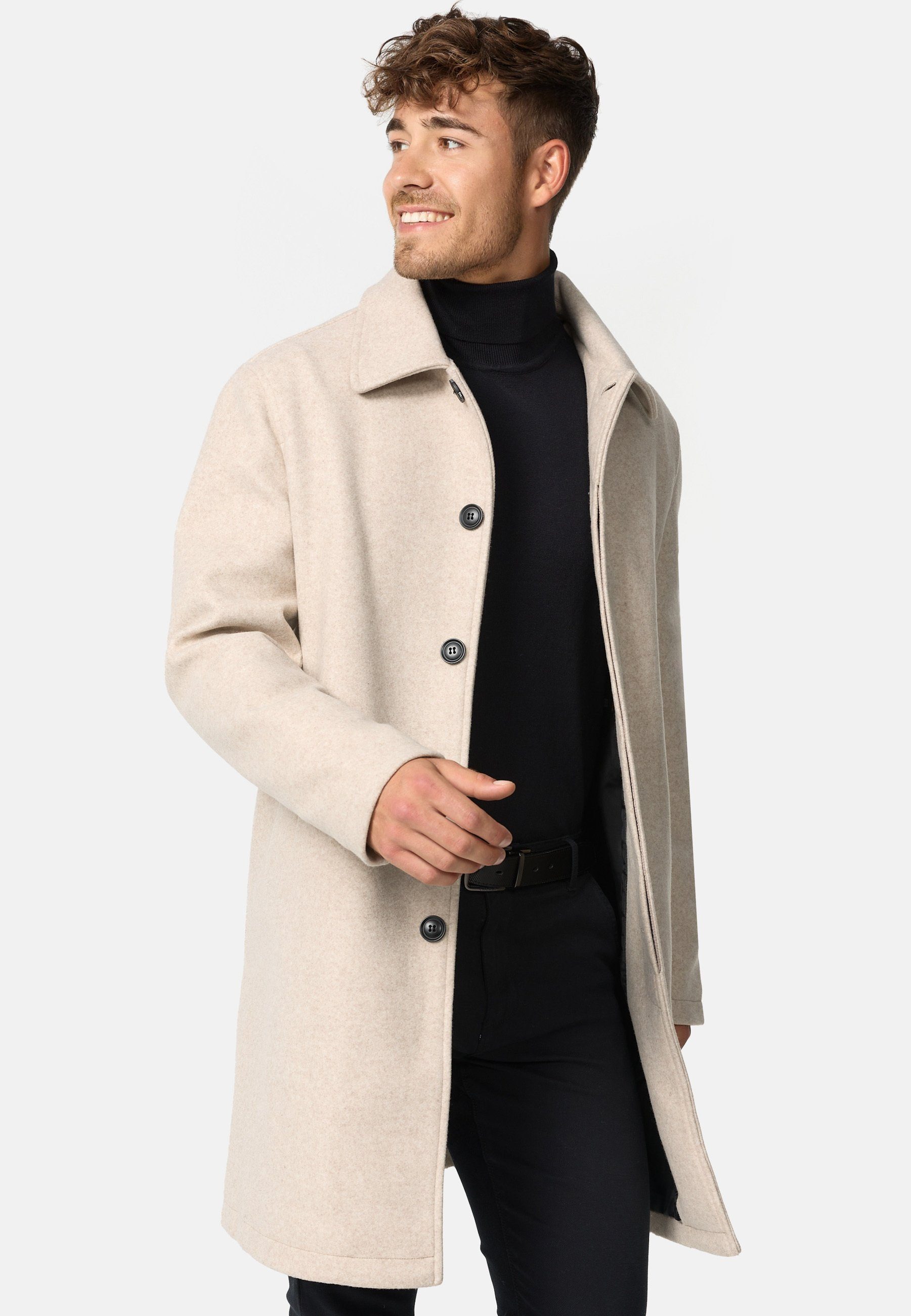 Indicode Wintermantel Herren INGrandrim Mantel Winter Herrenmantel