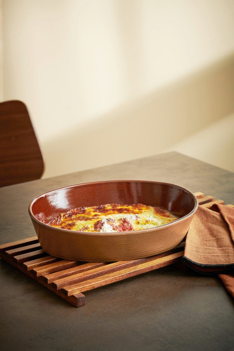 ASA SELECTION Auflaufform kitchen'art Auflaufform oval brown 25cm, Steinzeug, Küche, Kochen, Backen