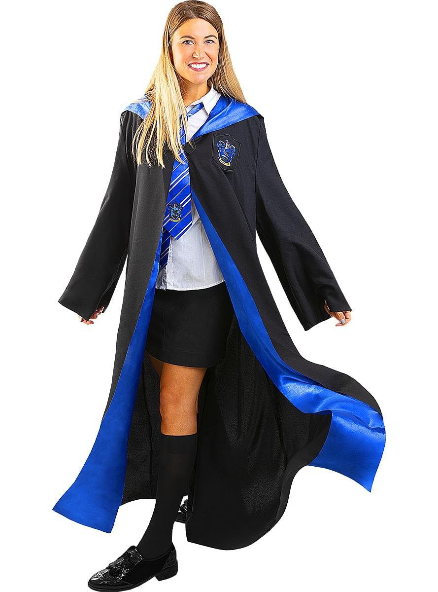 Funidelia Zauberer-Kostüm Harry Potter – Ravenclaw Umhang, Authentisches Cape für Zauberschüler des Hauses Ravenclaw