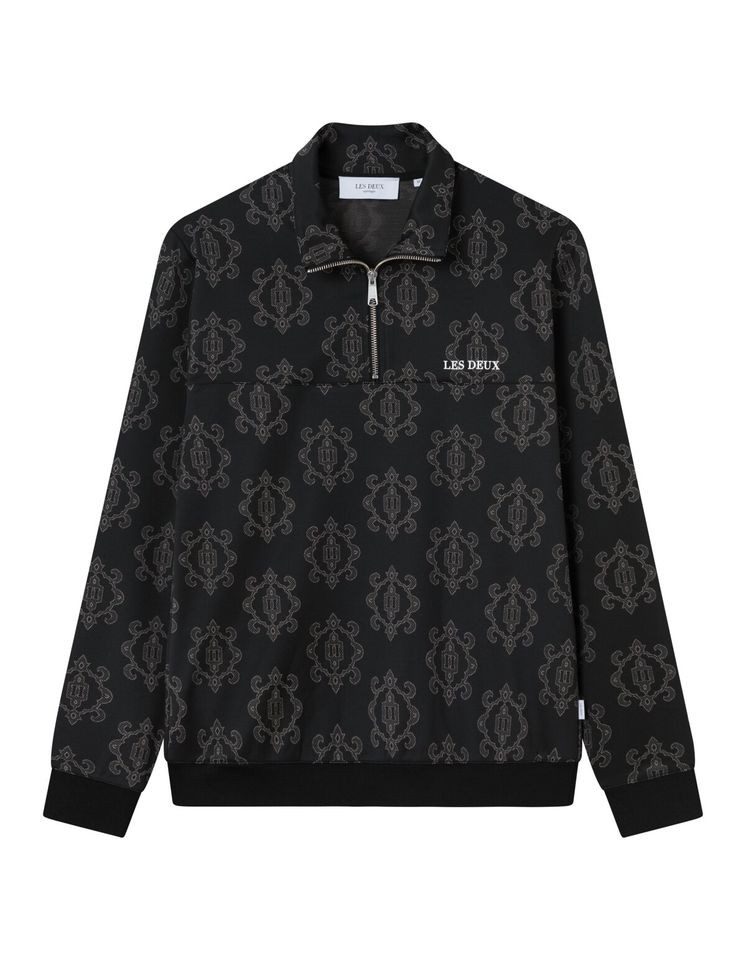 Les Deux Sweatjacke – Elegante Trainingsjacke mit Ornamentmuster