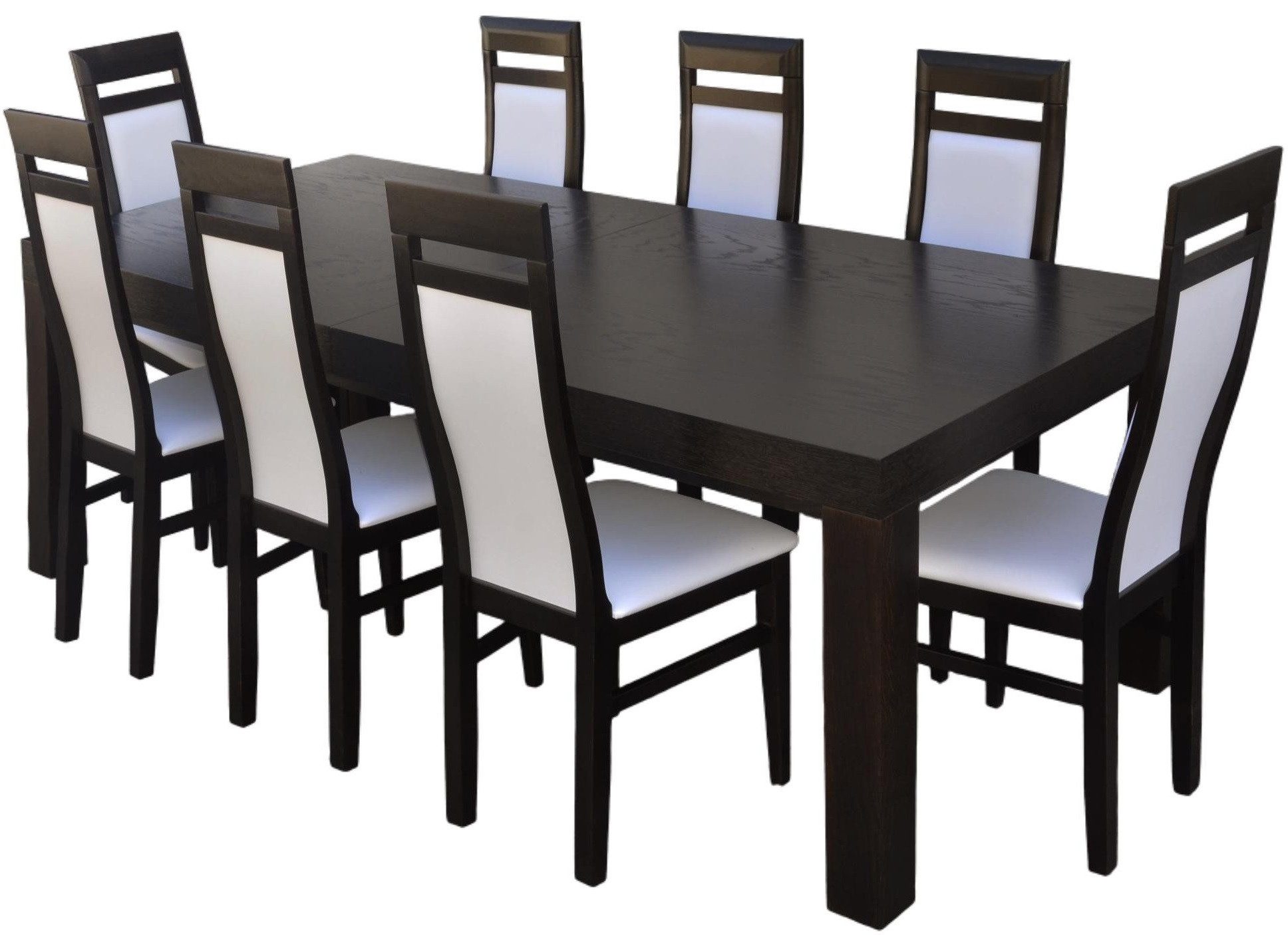 Xlmoebel Essgruppe Holztisch mit Polsterstühlen für Besprechungen und Konferenzen, (Essgruppe, 9-tlg., Essgruppe S24K70 Tisch + 8 Stühle Set), Hergestellt in Europa