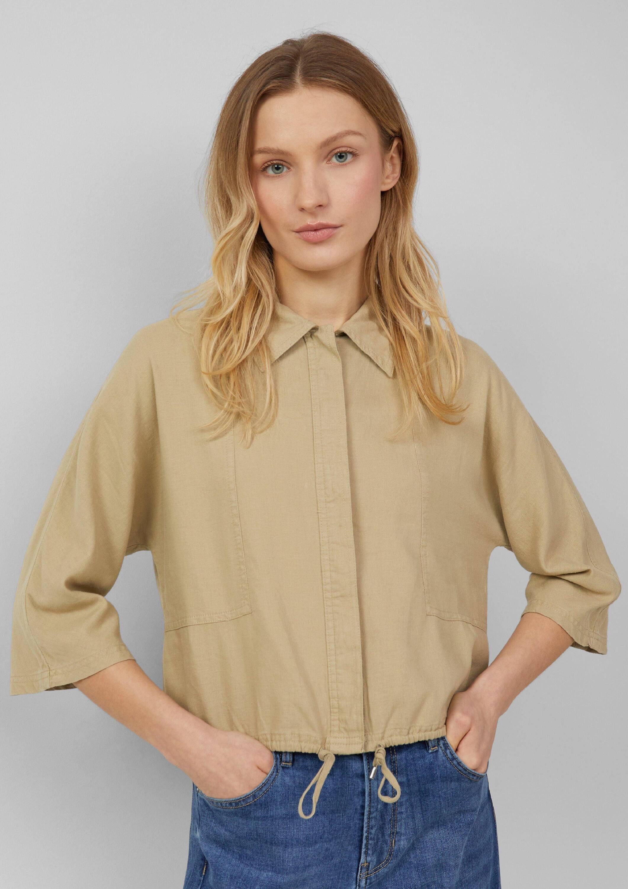 s.Oliver Kurzarmbluse Bluse (1-tlg) günstig online kaufen