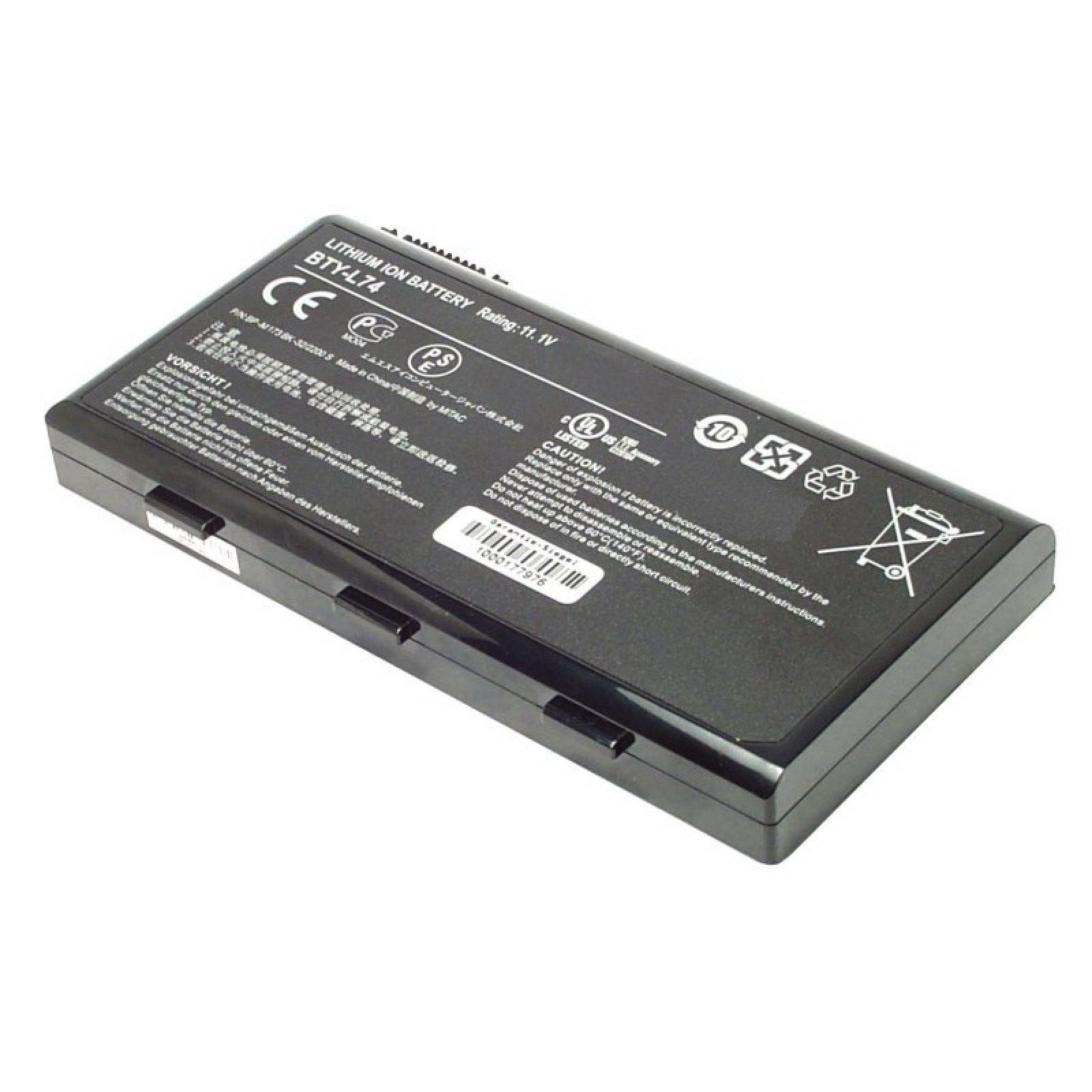 6 für (LiIon) 4400mAh Zellen, 48 CR630 Lithium-Ionen Laptop-Akku, MTXtec LiIon, Akku Wh, 11.1V, MSI