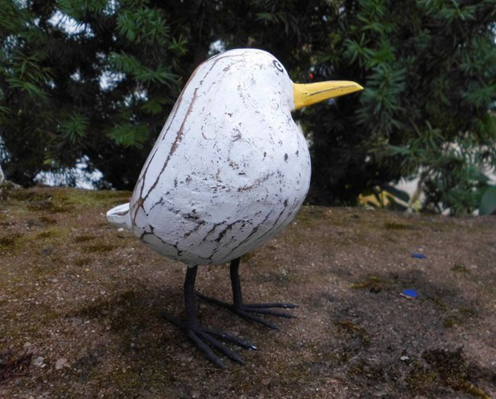 Deko-Impression Dekofigur Freistehende Möwe. Freche, witzige Statue maritim günstig online kaufen