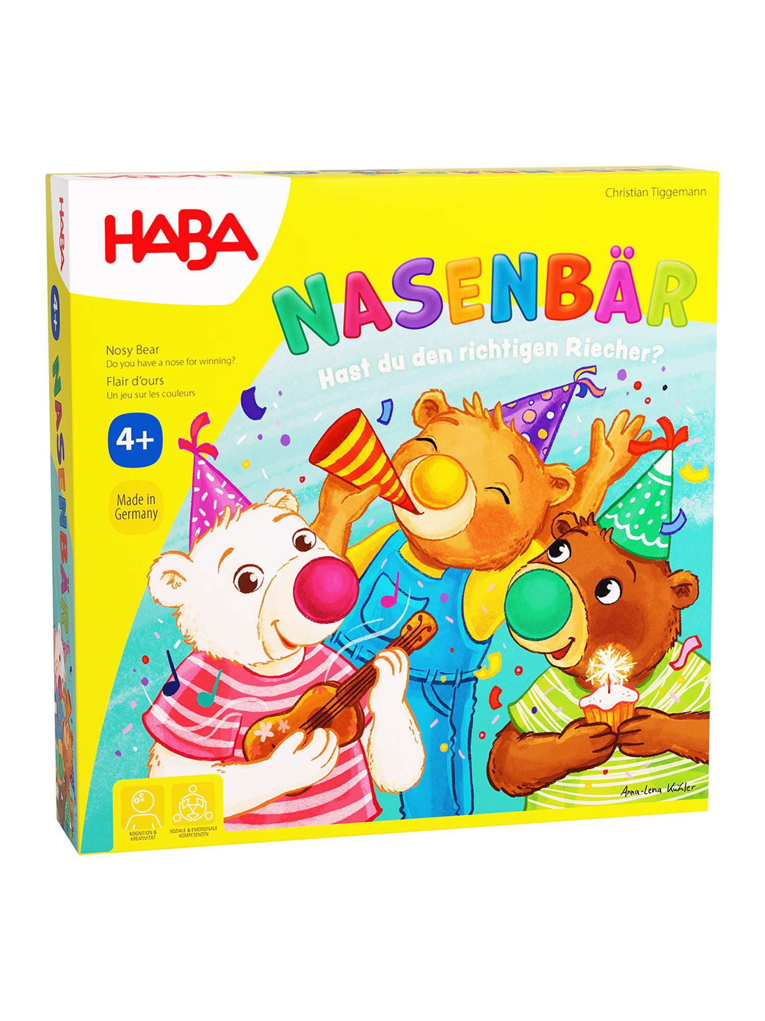 Haba Spielesammlung Hurra & Nasenbär, Spiele Set, Spielbox, Brettspiel Sammlung