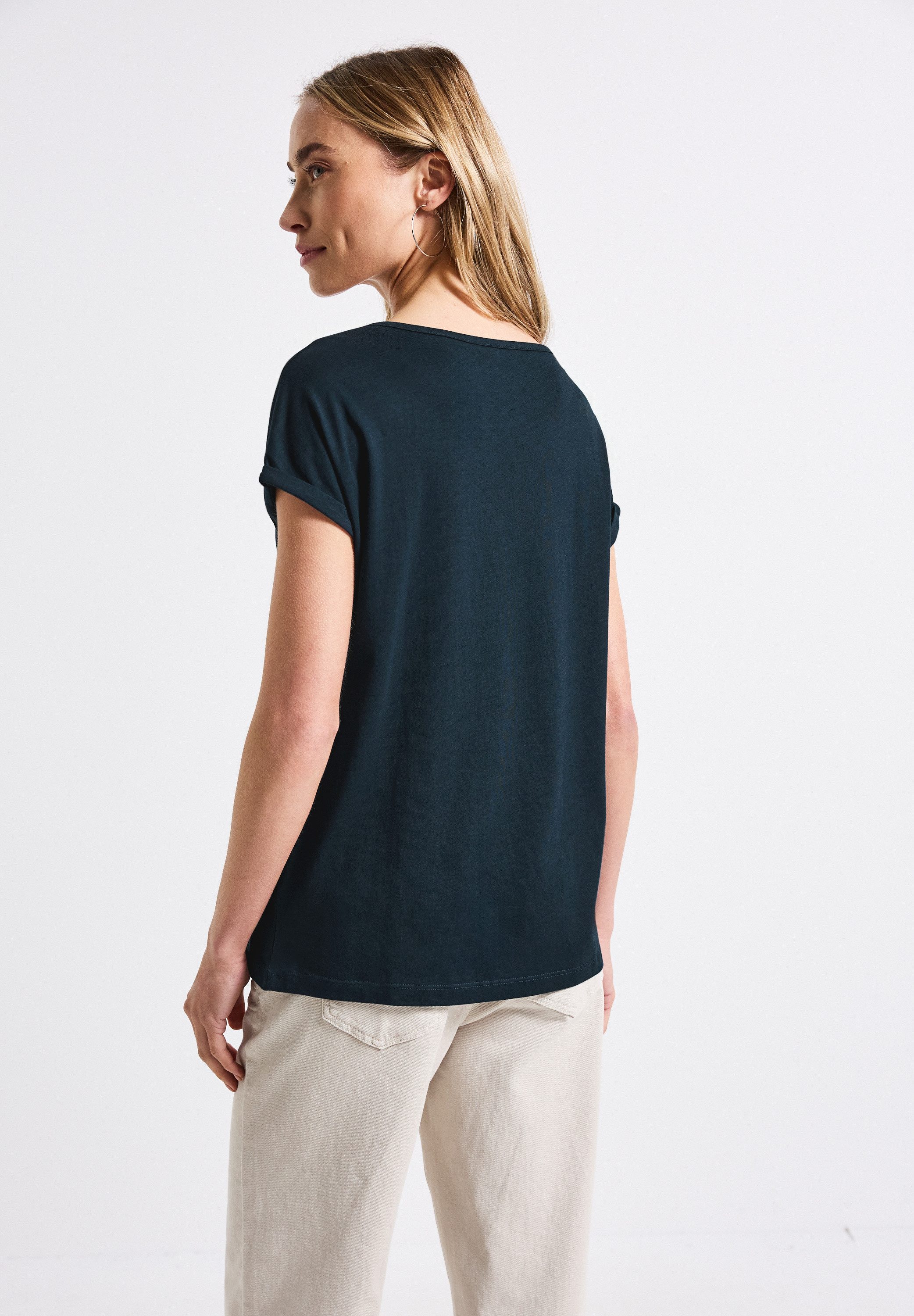 STREET ONE T-Shirt aus Baumwolle mit günstig online kaufen