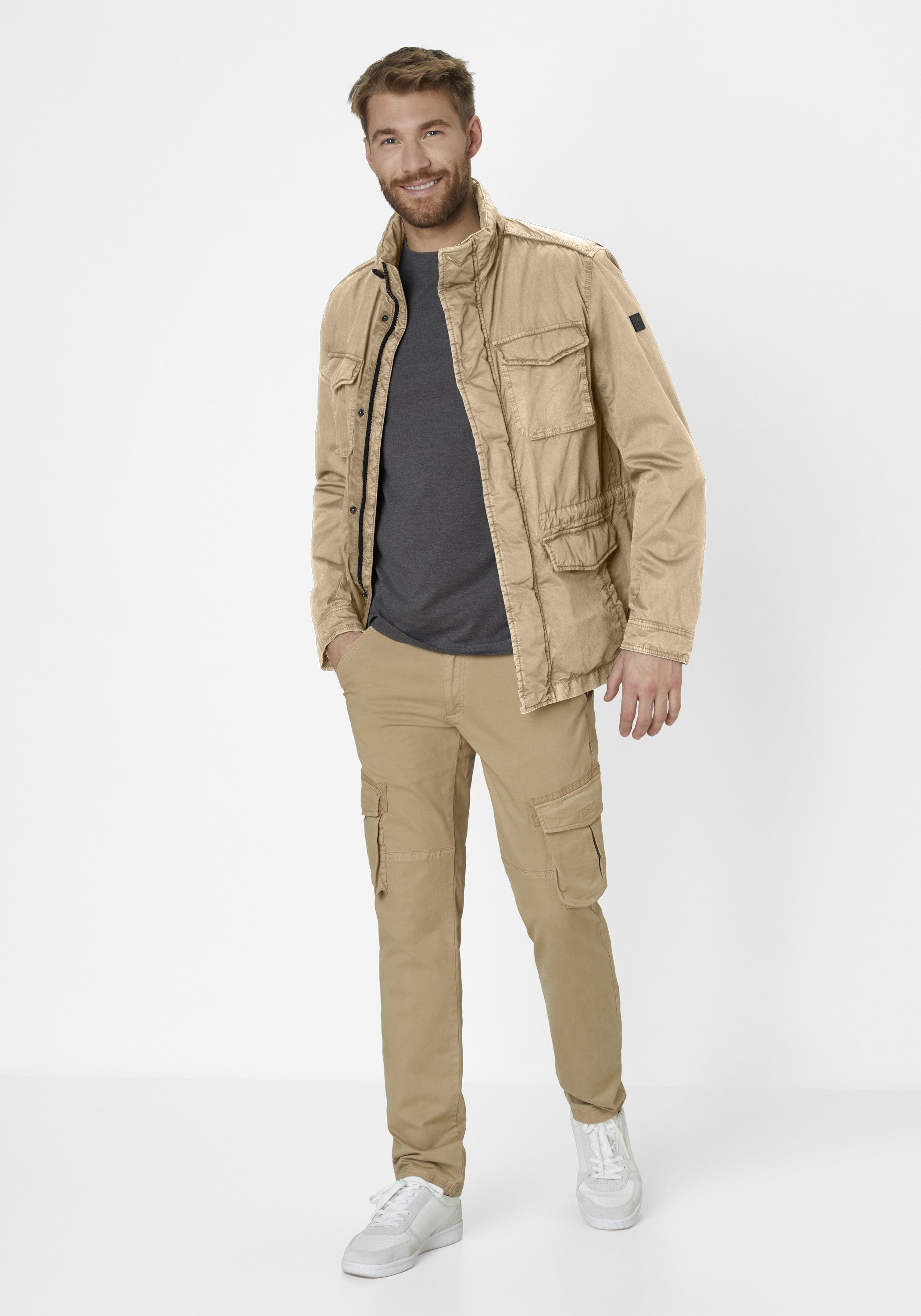 Redpoint Sommerjacke BUD Modern Fit Fieldjacket aus reiner Baumwolle