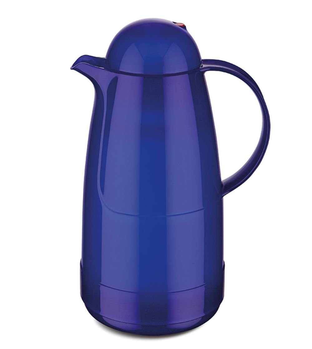 ROTPUNKT Isolierkanne 1,5 Liter 215 Glaseinsatz I BPA-Frei I, 1,5 l, (Kaffeekanne I Teekanne), Rosalin-Glas (extra lange Isolierung) hyperblue