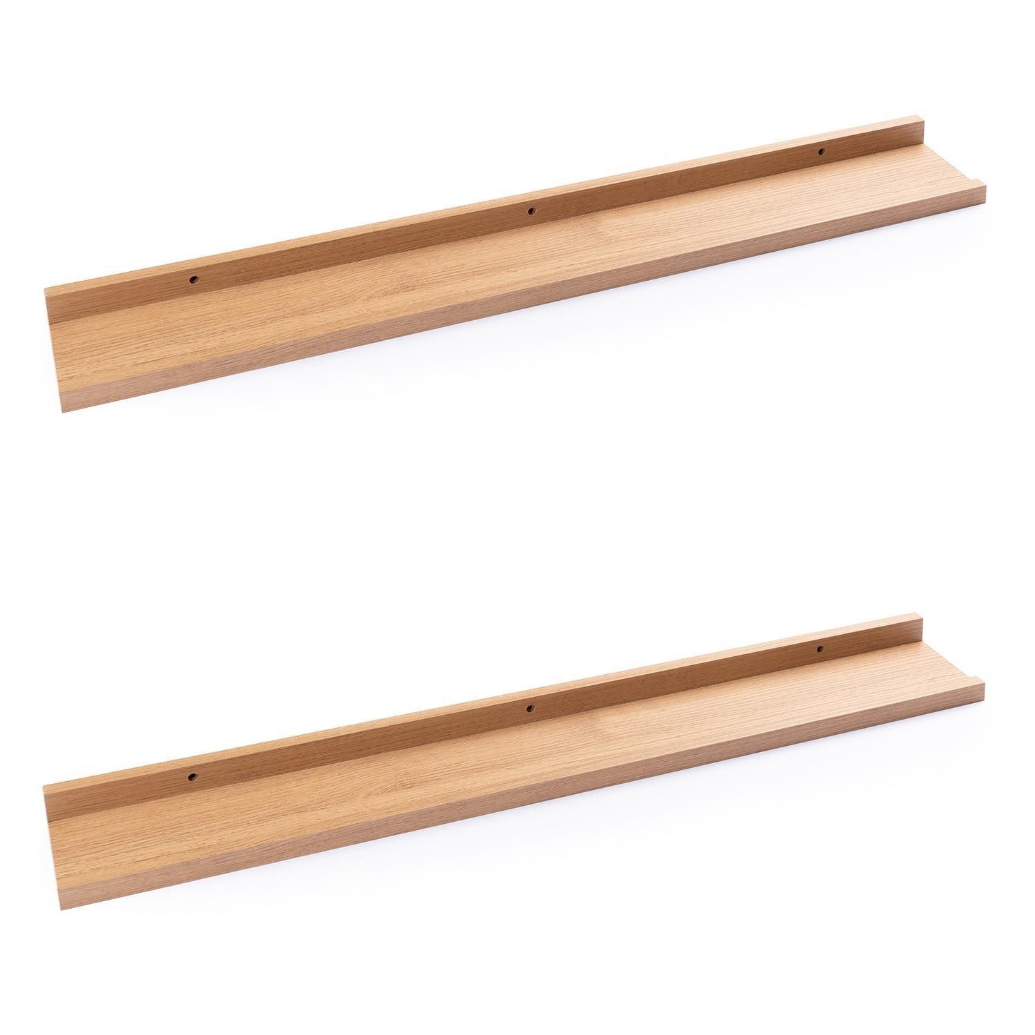 Home4You Wandregal Bilderleisten 2er Set, Spar-Set