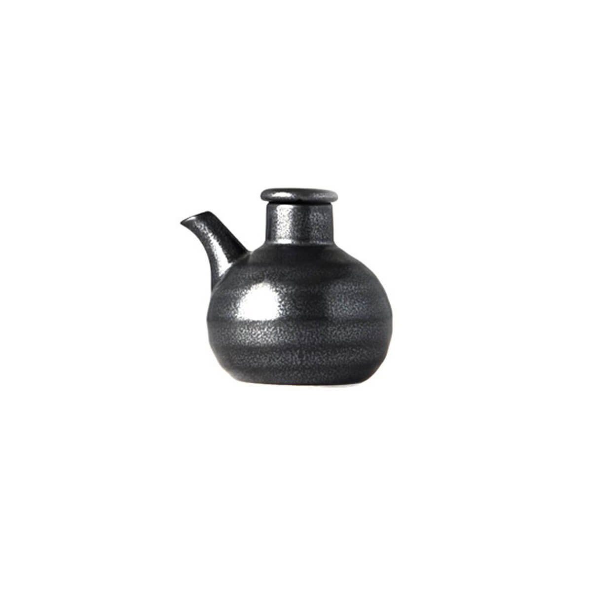 Made in Japan Servierschüssel MIJ - Made in Japan Sojasauce Ausgießer 120 ml, Keramik schwarz | Schüsseln