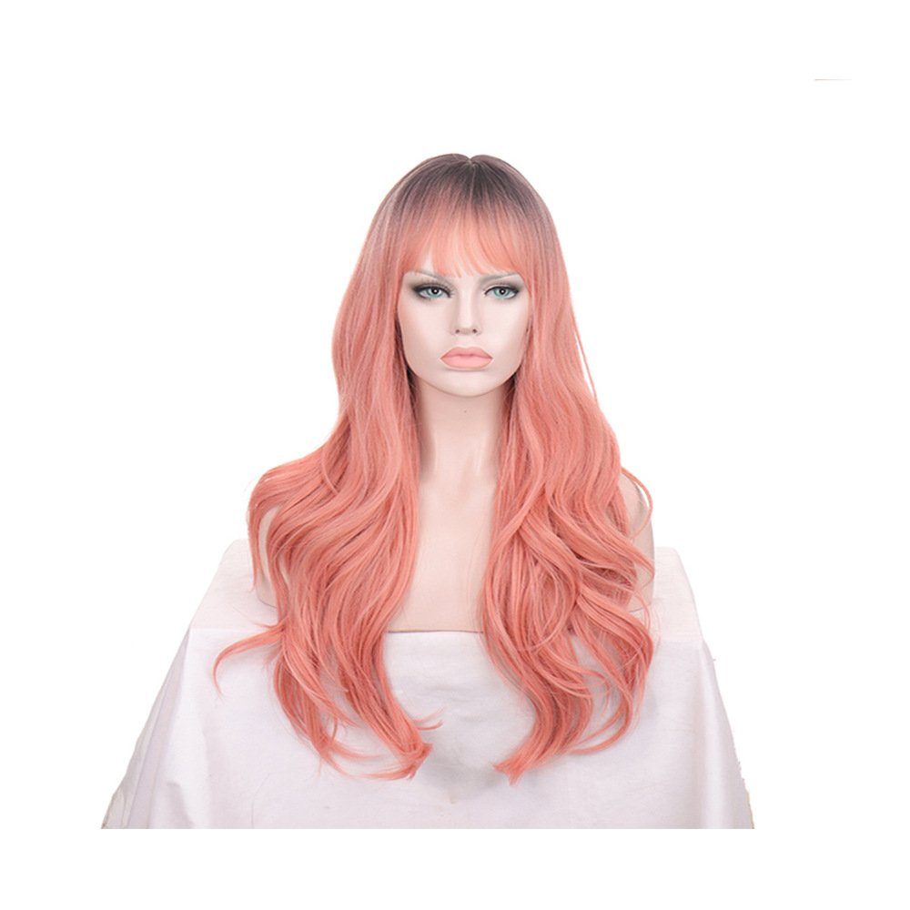 Leway Toupet »Lange natürliche rosa gewellte Haare synthetische Perücken  Farbverlaufsband schwarzes Wurzelhaar Körper gewellte Perücken für  Damenpartys oder alltägliche Cosplay-Outfits« online kaufen | OTTO