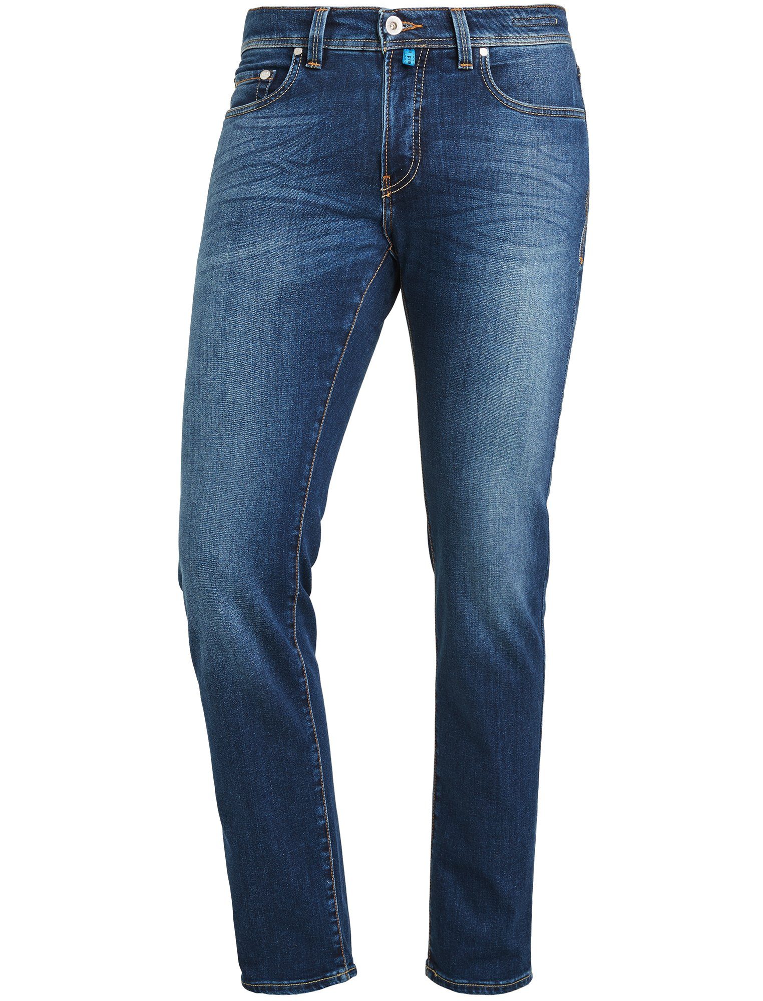 Pierre Cardin 5-Pocket-Jeans PIERRE CARDIN FUTUREFLEX LYON dark vintage blue used washed 3451 8880.