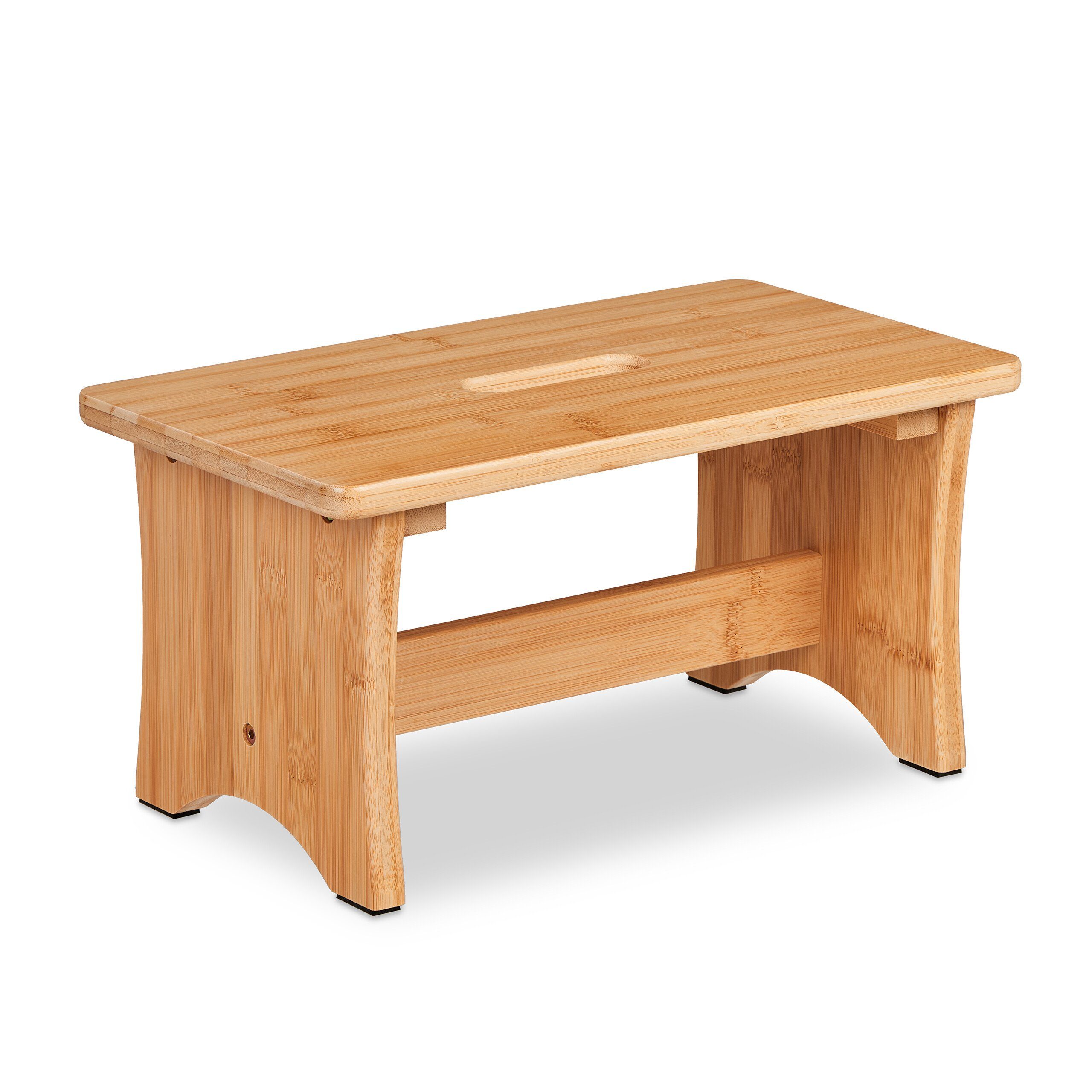 relaxdays Fußhocker Hocker Bambus günstig online kaufen