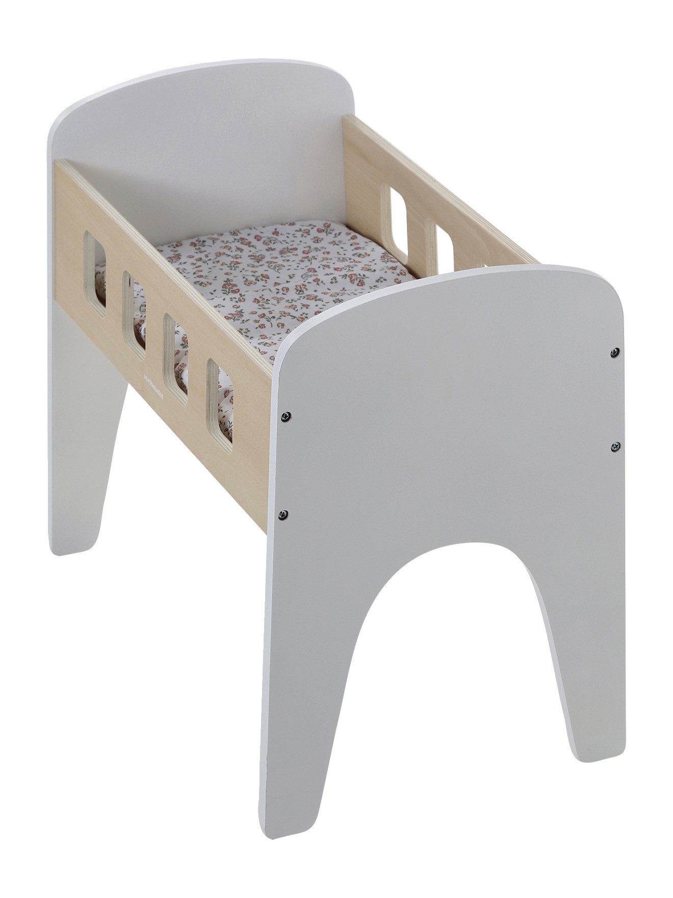 vertbaudet Puppen Accessoires-Set Puppenbett MINI RETRO Holz FSC®, Holz FSC®