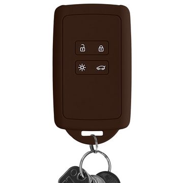 kwmobile Schlüsseltasche Autoschlüssel Hülle für Renault (1-tlg), Silikon Schutzhülle Schlüsselhülle