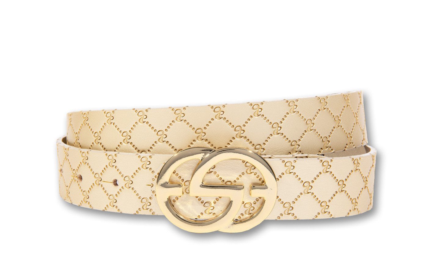 Silbergift Koppelgürtel Koppelgürtel mit raffiniert gestylter Rautenoptik