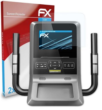 atFoliX Schutzfolie Displayschutz für Sportstech Crosstrainer LCX800, (2 Folien), Ultraklar und hartbeschichtet
