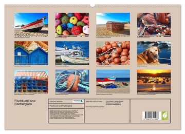 CALVENDO Wandkalender Fischkunst und Fischerglück (Premium, hochwertiger DIN A2 Wandkalender 2023, Kunstdruck in Hochglanz)