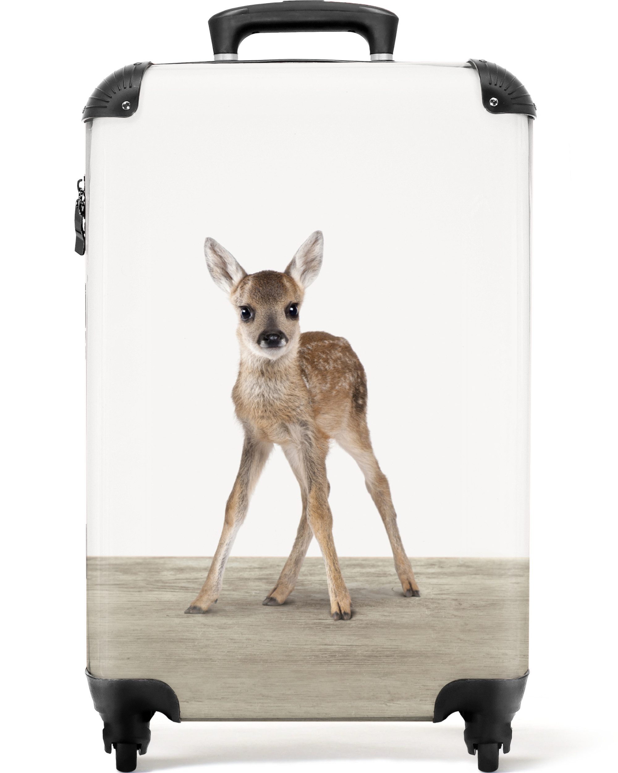 Hartschalen-Trolley Kleine Hirsche - Kinder - Punkte 55x35x20cm