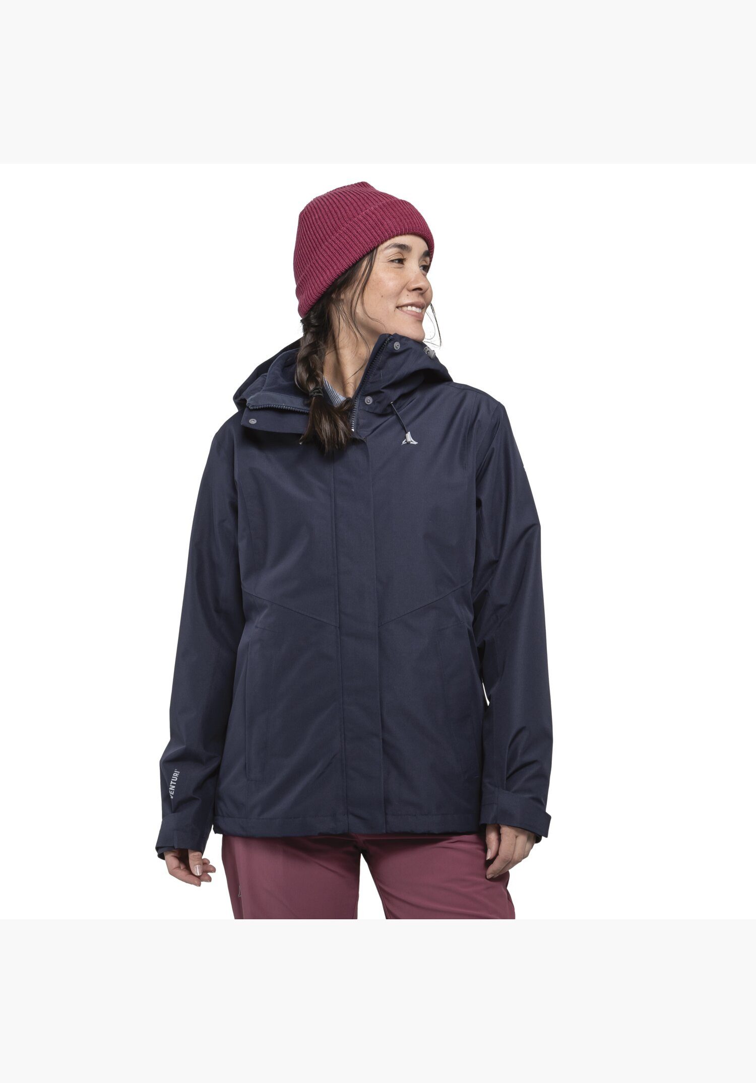 Schöffel 3-in-1-Funktionsjacke 3in1 Jacket Style Okere WMS (2-St) Wasserdicht, winddicht, atmungsaktiv Übergangsjacke