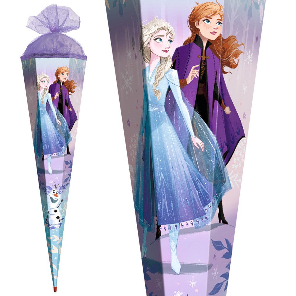 Roth Schultüte Roth Schultüte Disney Frozen eckig Schutzspitze Tüllverschluss 85cm