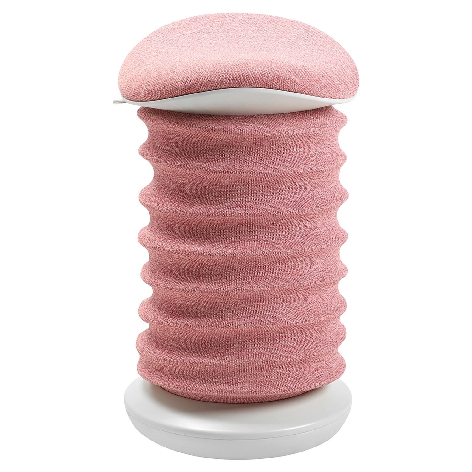 TOPSTAR Sitzhocker SITNESS 4D, Rose, Weiß, Polyester, Ø 36 x H 64 cm, Höhenverstellbar, mit Federmechanik, Ergonomisch