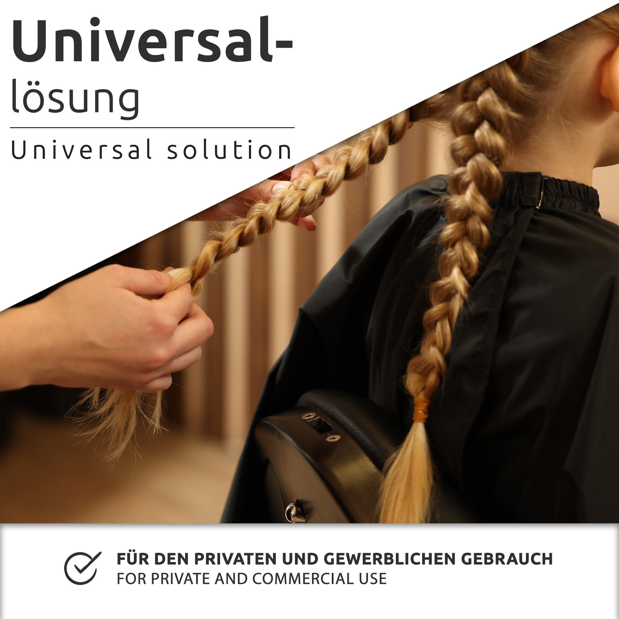ECENCE Umhängeschürze Friseurumhang Haarschneideumhang Frisierumhang – Bild 5 von 5