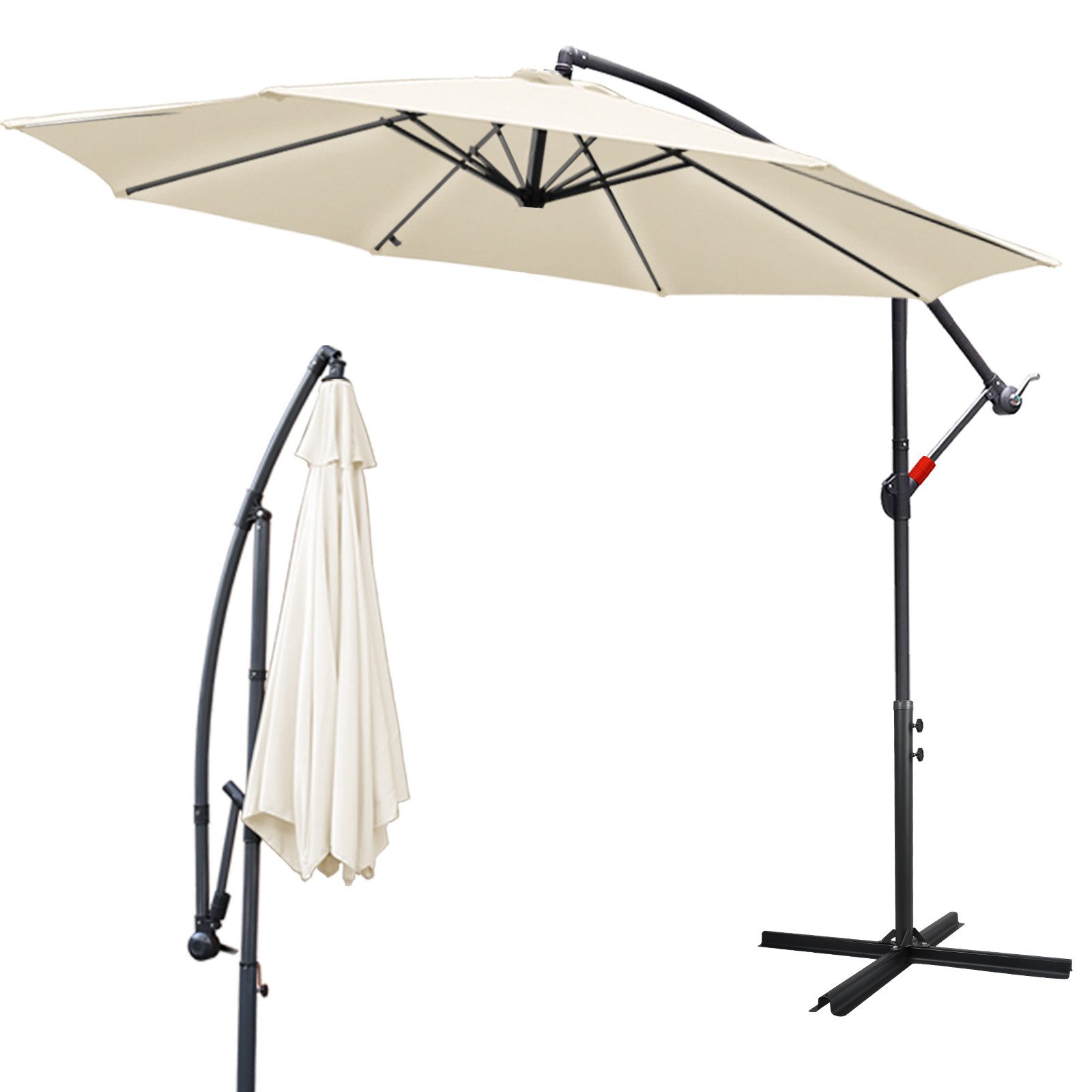 Clanmacy Sonnenschirm Sonnenschirm 300cm / 350cm günstig online kaufen