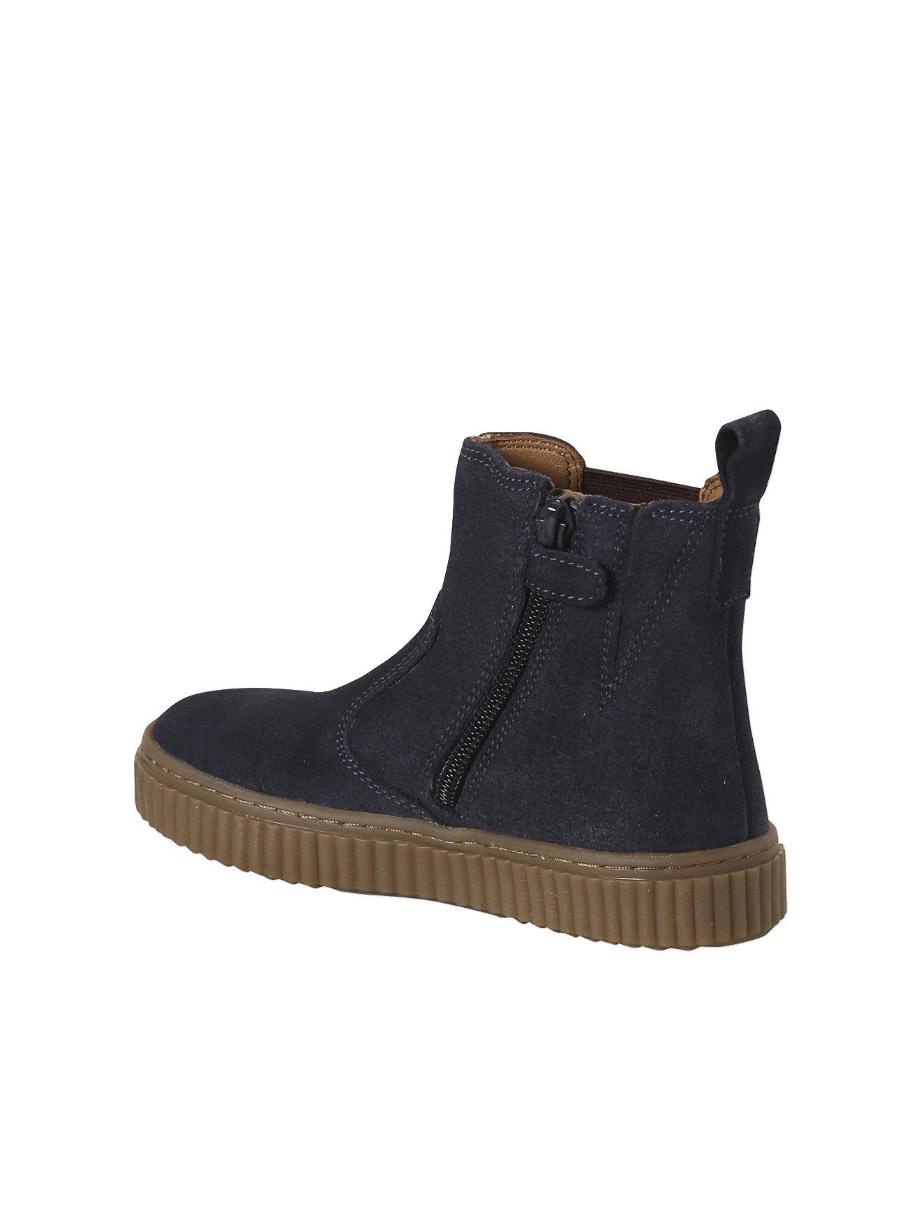 vertbaudet Kinder Chelsea-Boots aus Leder mit Reißverschluss Stiefelette