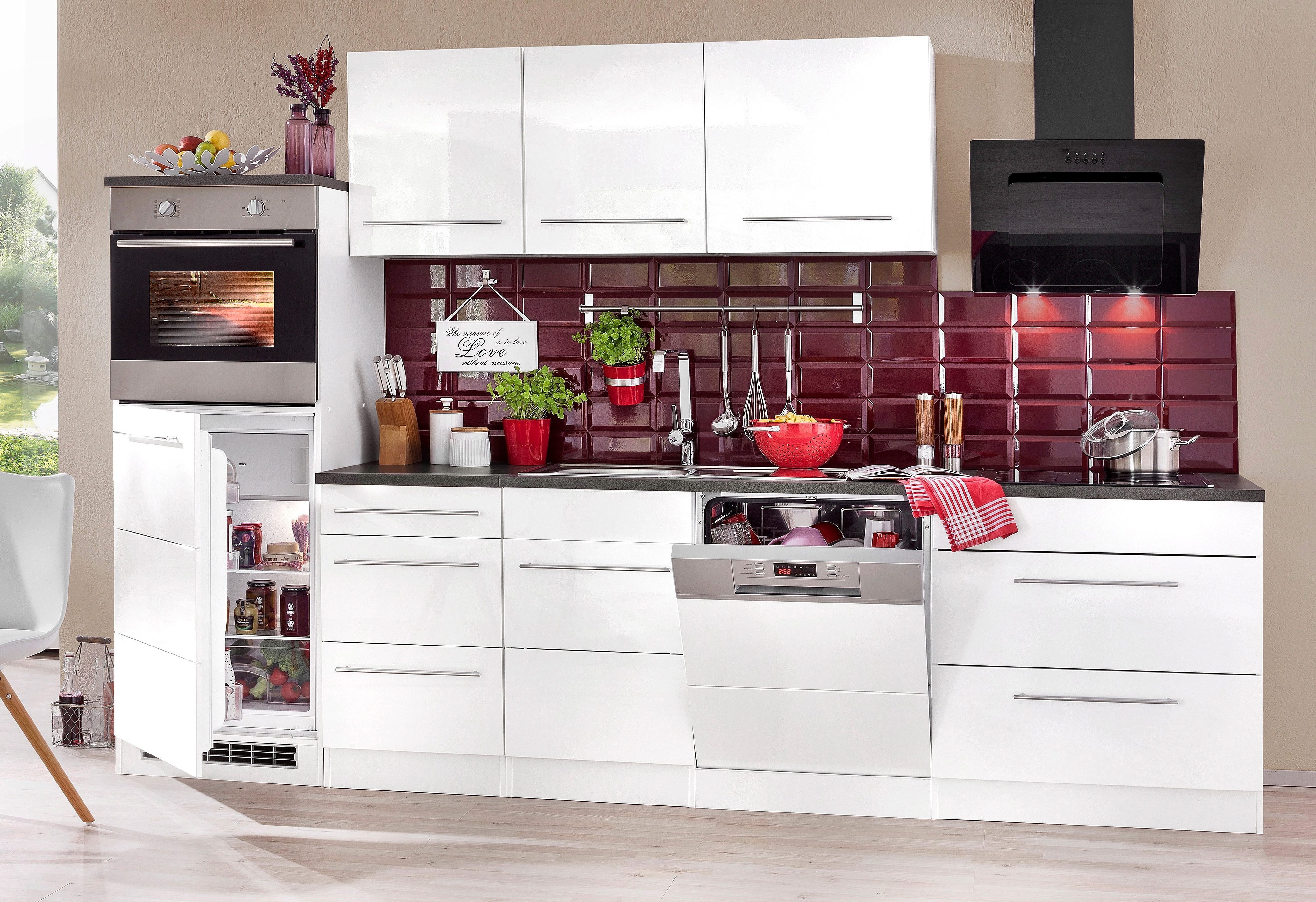 KOCHSTATION Küchenzeile KS-Trient, Breite 300 cm, wahlweise mit E-Geräten, günstig online kaufen