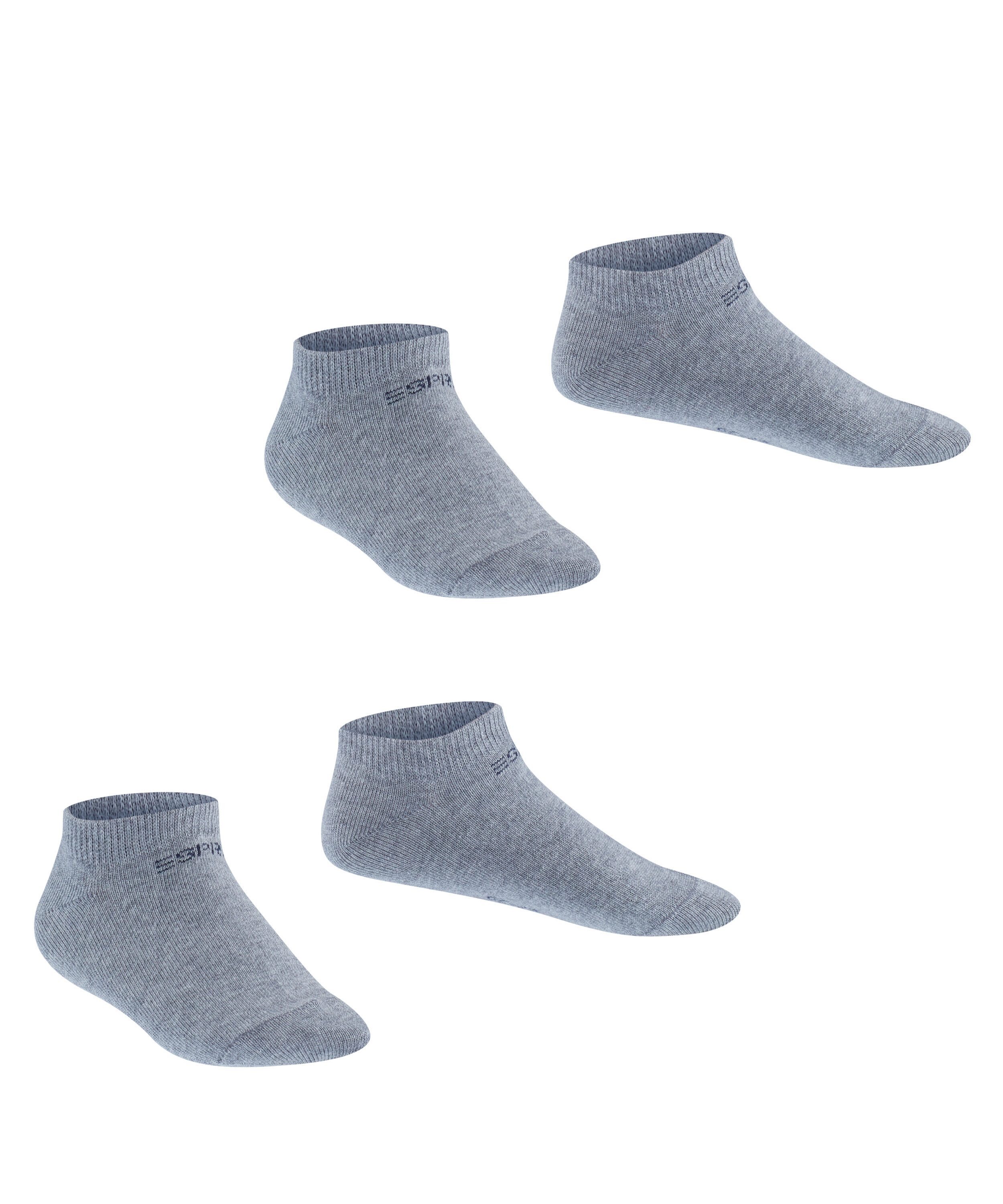 Esprit Sneakersocken Foot Logo (2 Paar) verstärkt, knöchelfrei, Cotton-Mix