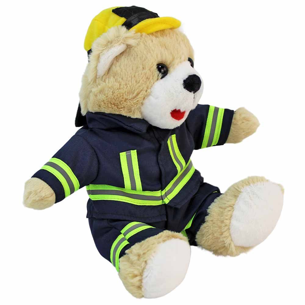Euro Souvenirs Kuscheltier Plüsch Feuerwehr-Teddy mit Einsatzbekleidung "Florian"