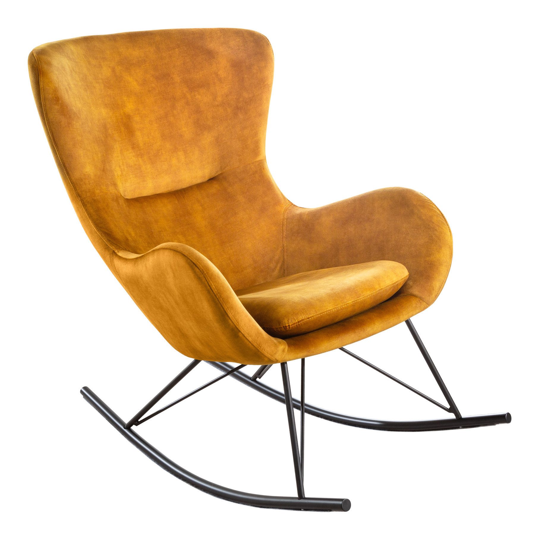 riess-ambiente Schaukelstuhl SCANDINAVIA SWING senfgelb / günstig online kaufen