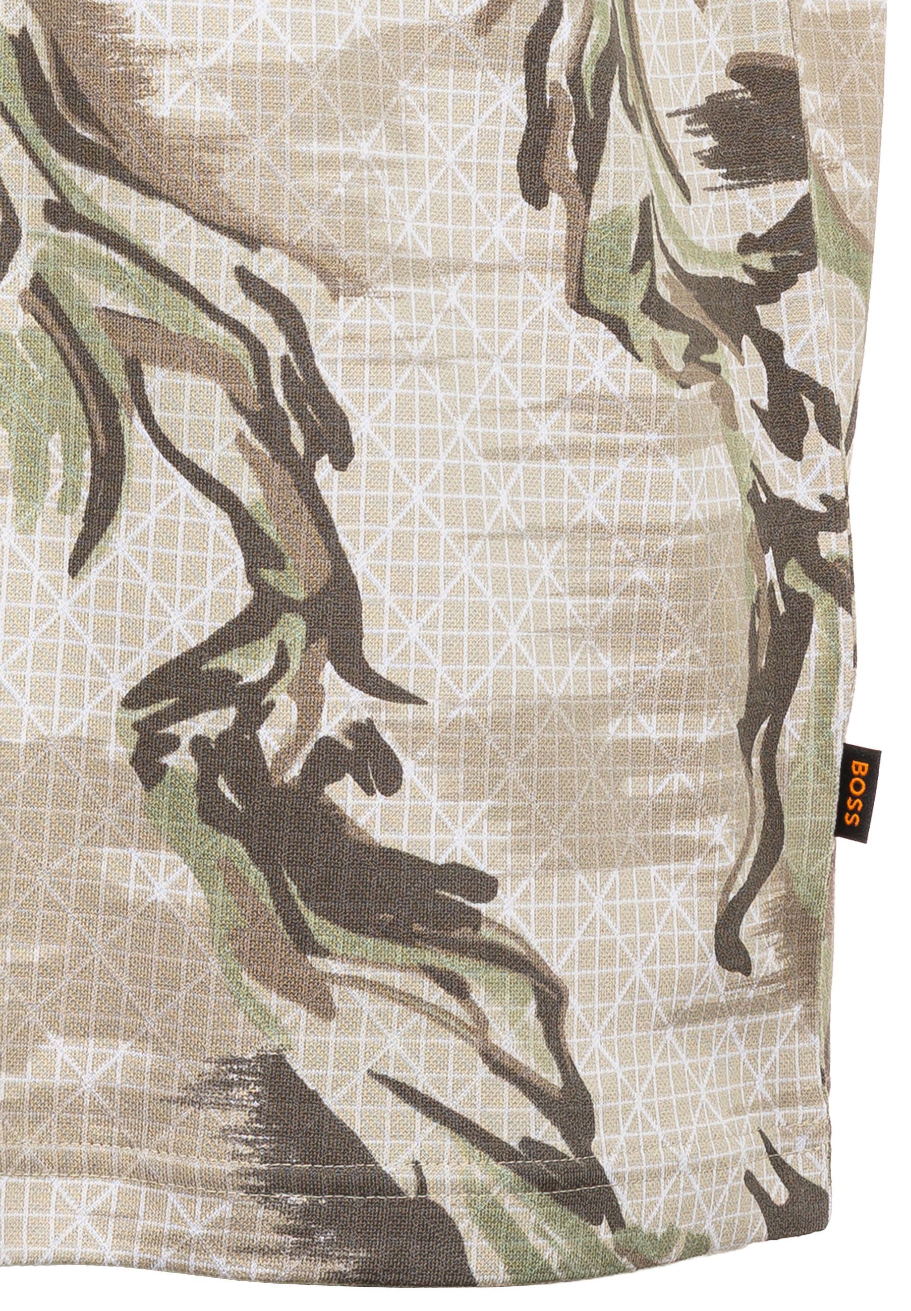 BOSS ORANGE T-Shirt mit Allover-Muster (1-tlg)