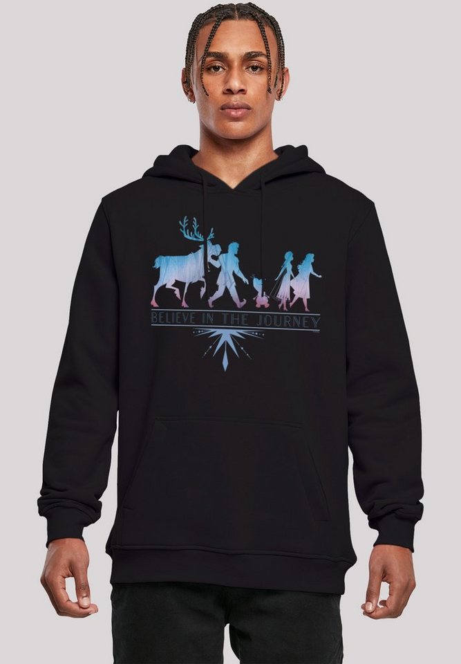 F4NT4STIC Sweatshirt Disney Frozen 2 Believe In The Journey Herren,Premium  Merch,Slim-Fit,Kapuzenpullover,Bedruckt, Verstellbare Kapuze und geräumige  Kängurutasche