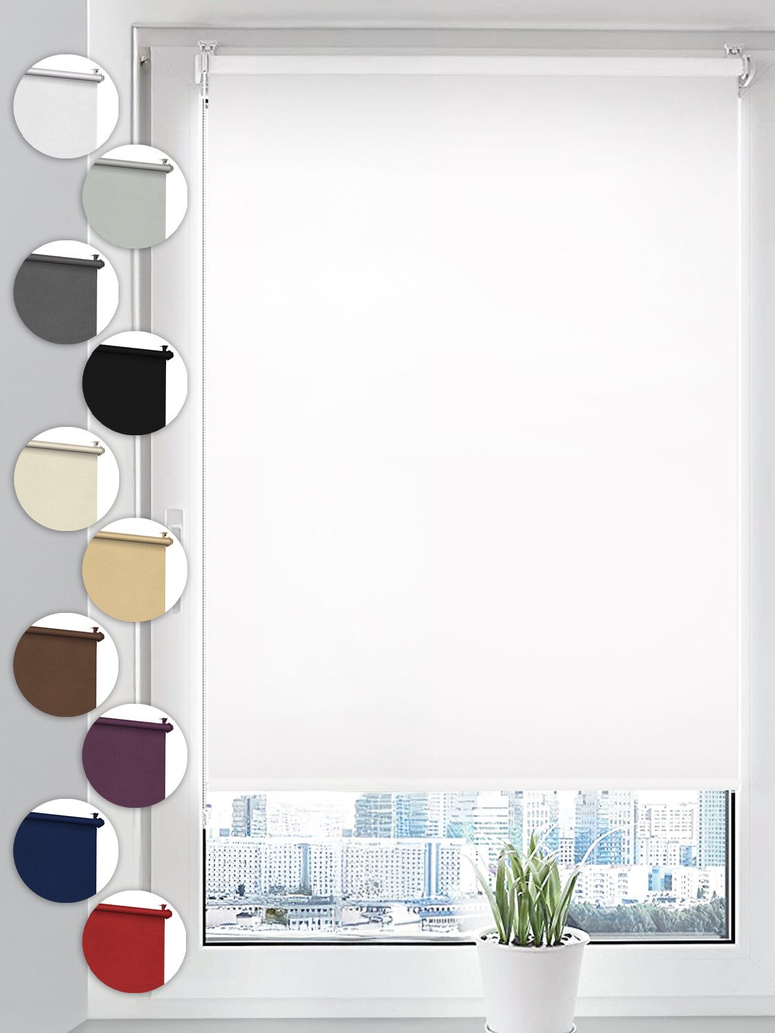 Verdunklungsrollo Seitenzugrollo, Sonello, verdunkelnd, einfach Montage ohn günstig online kaufen