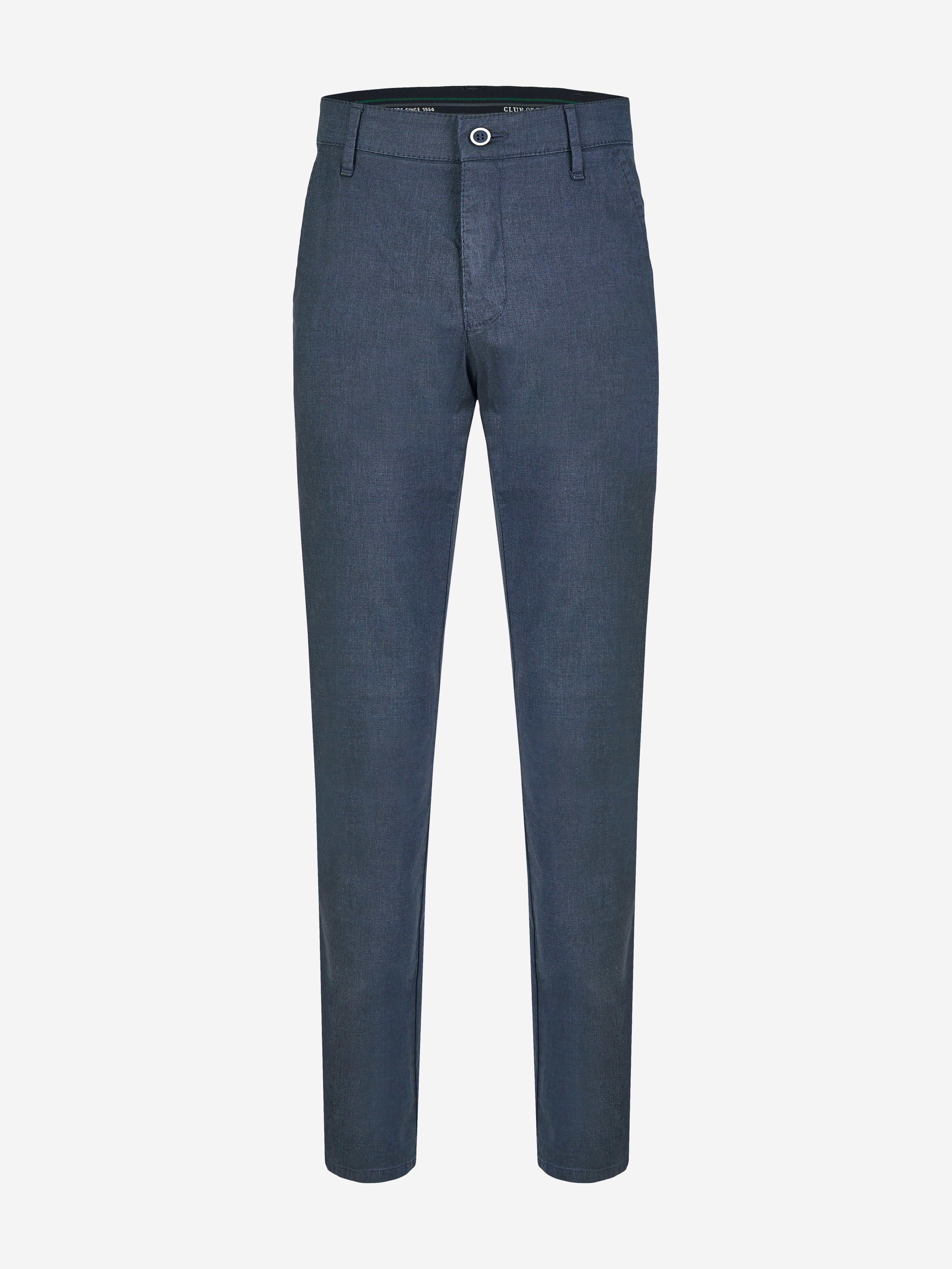 Club of Comfort Chinohose Chino/Flat Front Hose GARVEY 6910 - dunkelblau - Herrenhose - 255 ["Wool-Look ist die hautsympathische Alternative zur klassischen