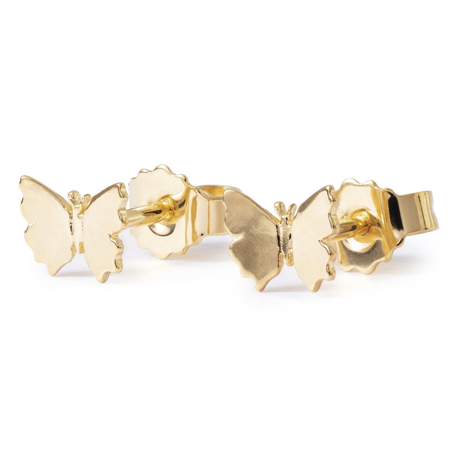 Trollbeads Paar Ohrstecker Kleiner Flügelschlag Ohrstecker, 18k vergoldet, TGPEA-00008