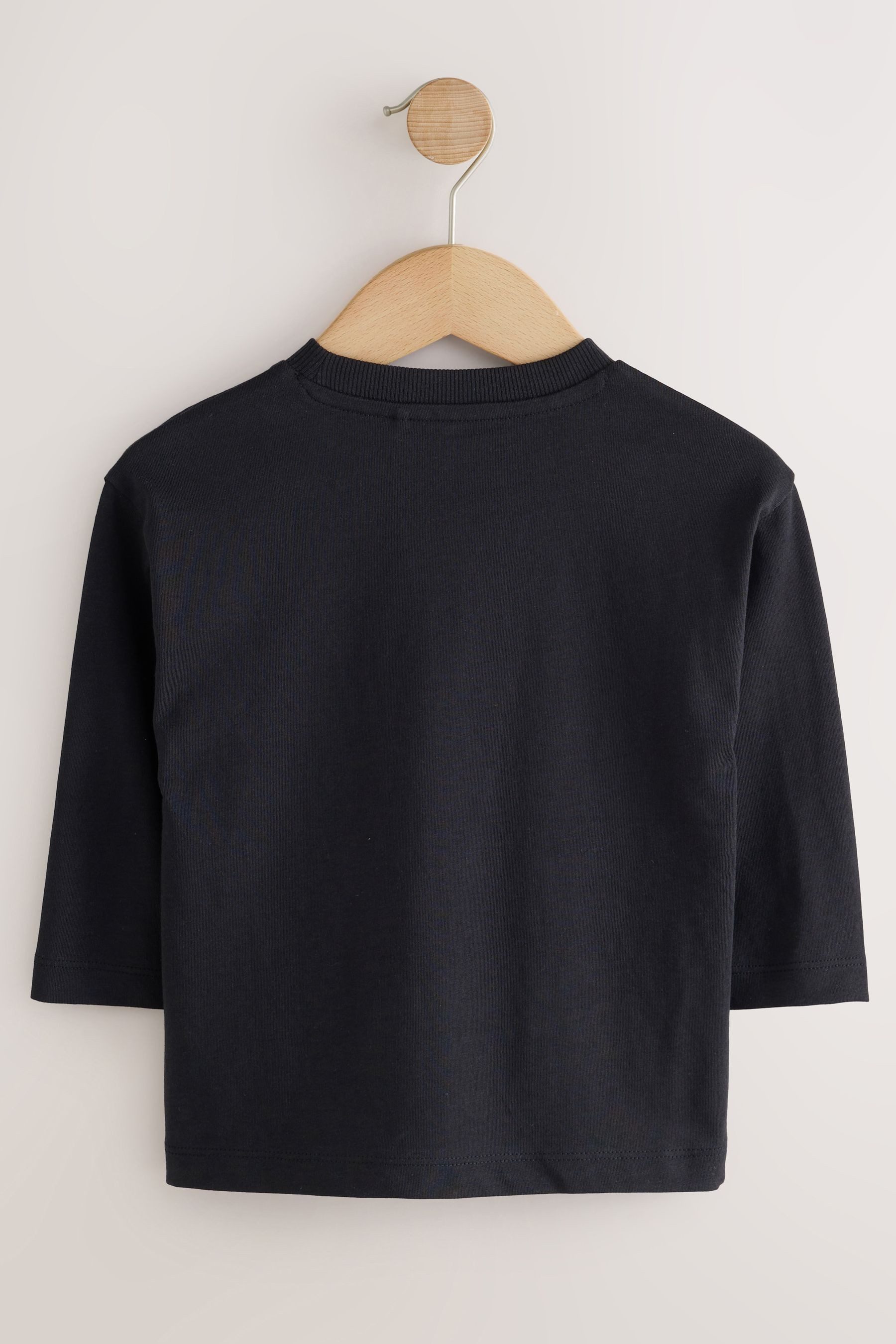 Next Langarmshirt Langarmshirt mit kleinem Grafikprint (1-tlg) – Bild 2 von 5
