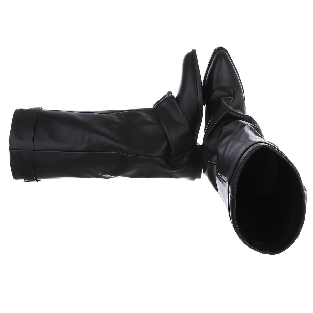 Ital-Design Edgy Stiefel mit hohem Schaft und Schnallenverschluss Stiefel ( günstig online kaufen