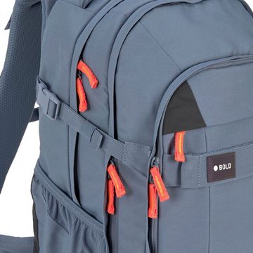 LÄSSIG Schulrucksack Origin Bold, blue, aus recyceltem Material