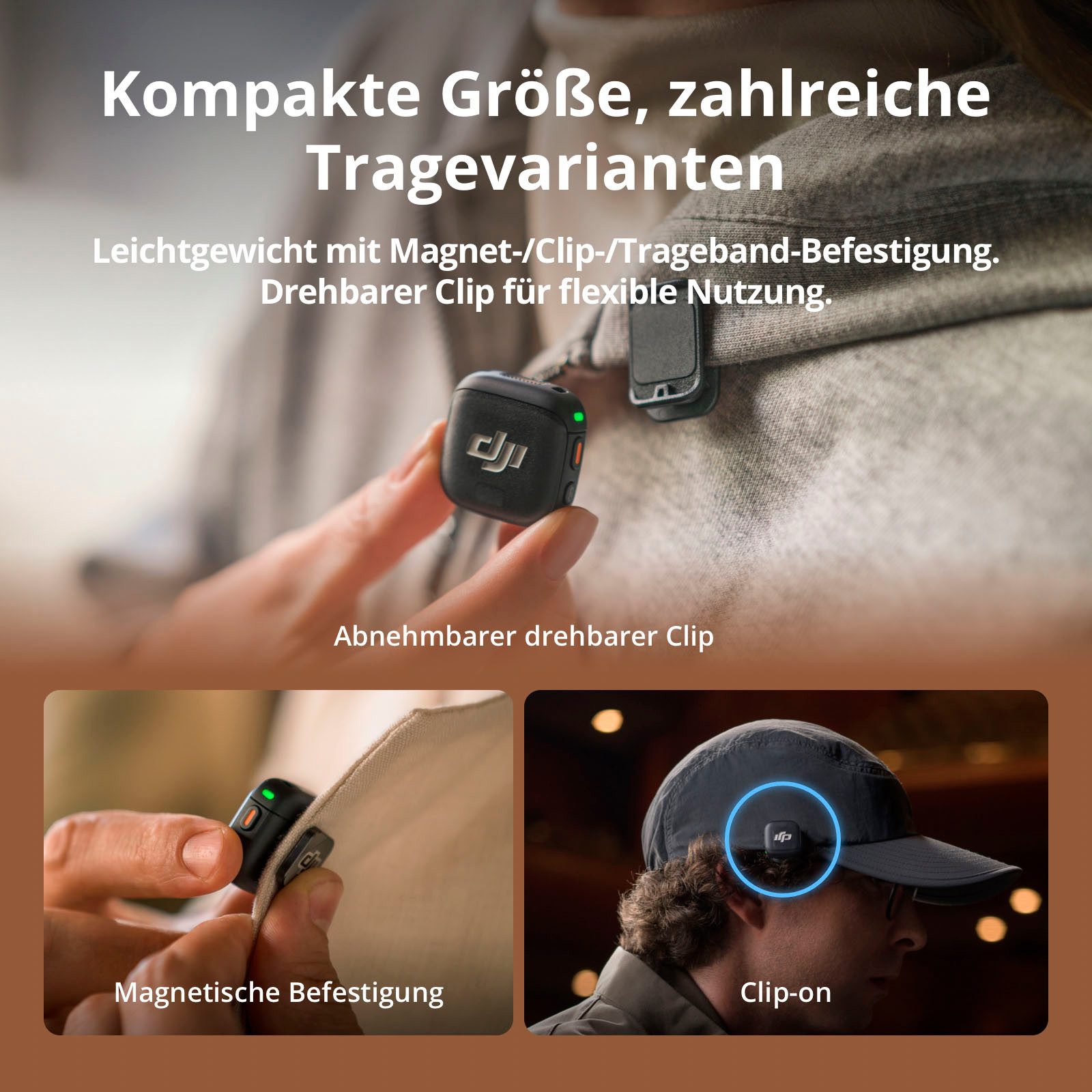 DJI Mikrofon Mic 3 (2 Sender + 1 Empfänger + Ladeschale) (Set) – Bild 4 von 5